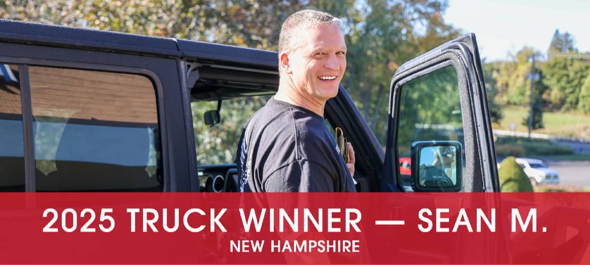 2025 Truck Winner - Sean M., New Hampshire