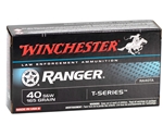 Winchester Ranger 40 S&W Ammo 165 Grain Jacketed Hollow Point - RA40TA