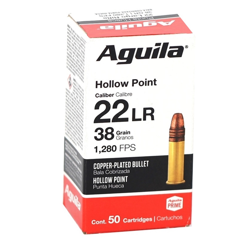 Aguila SuperExtra 22 Long Rifle Ammo 38 Grain High Velocity Hollow Point