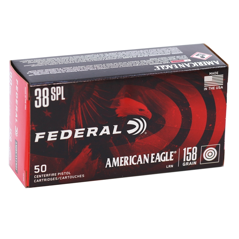 Federal American Eagle 38 Special 158 Grain Lead Round Nose on Sale 1069