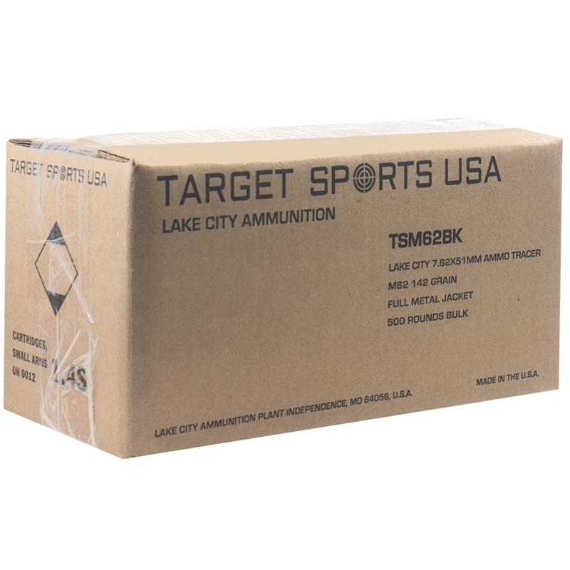 Target Sports USA Lake City 7.62x51mm M62 Tracer Ammo 142 Gr FMJ Bulk ...