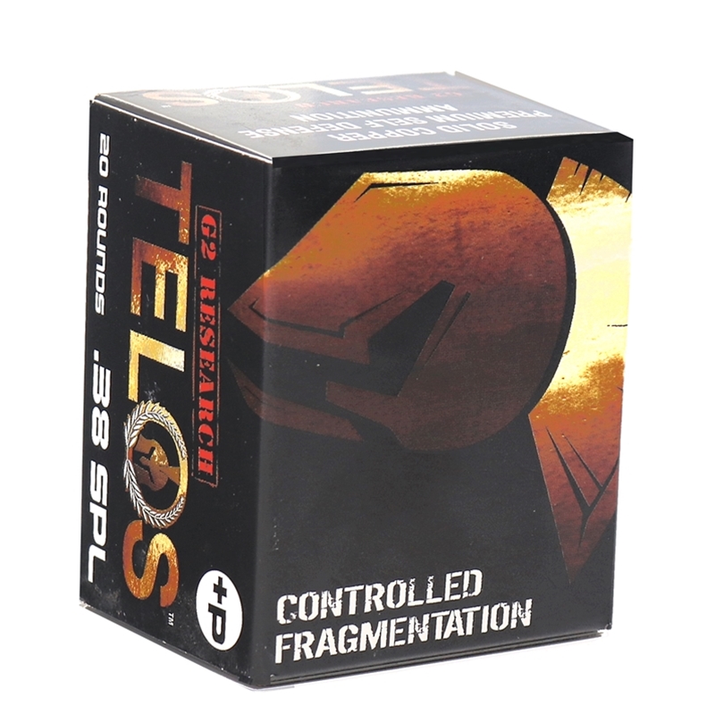 G2R Telos 38 Special Ammo 20 Rounds 105 Grain +P Solid Copper Hollow Point