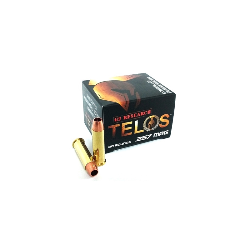 G2R Telos 357 Magum Ammo 105 Grain Hollow Point Solid Copper