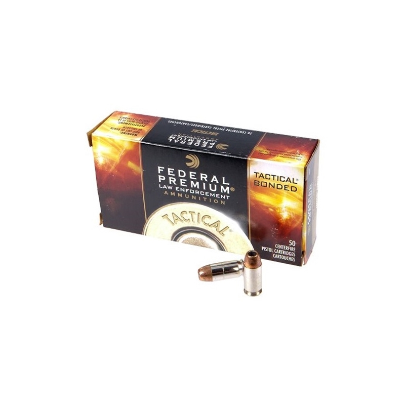 Federal Law Enforcement 45 ACP AUTO Ammo 230 Grain +P Tactical Bonded Hollow Point