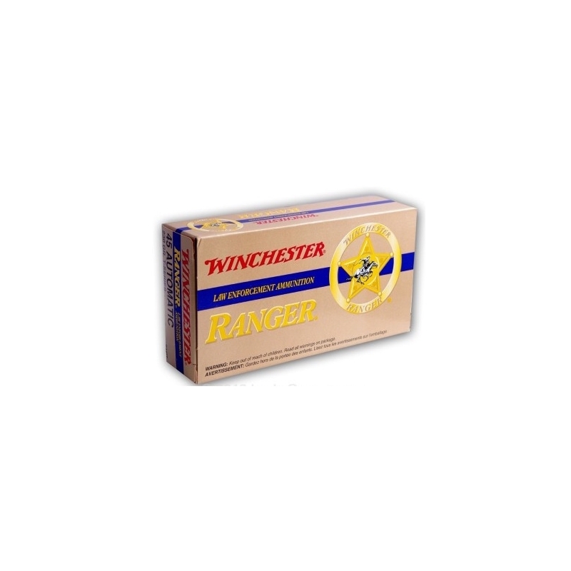 Winchester Ranger T-Series 45 ACP AUTO +P Ammo 230 Grain Bonded Jacketed Hollow Point - RA45TP