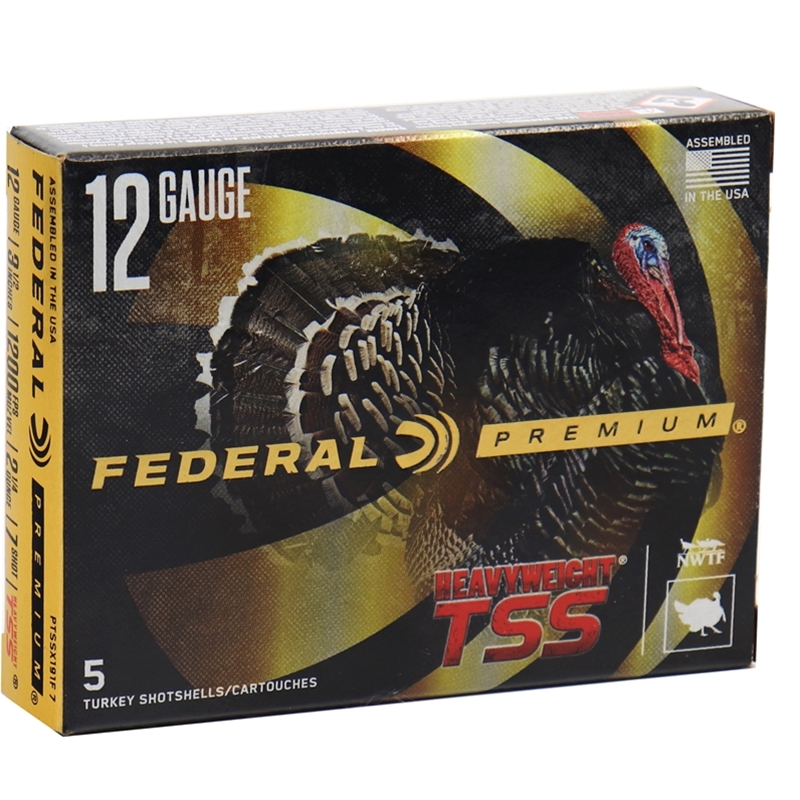 Federal Premium HEAVYWEIGHT TSS 12 Gauge Ammo 3.5" 2-1/4 oz #7 Shot