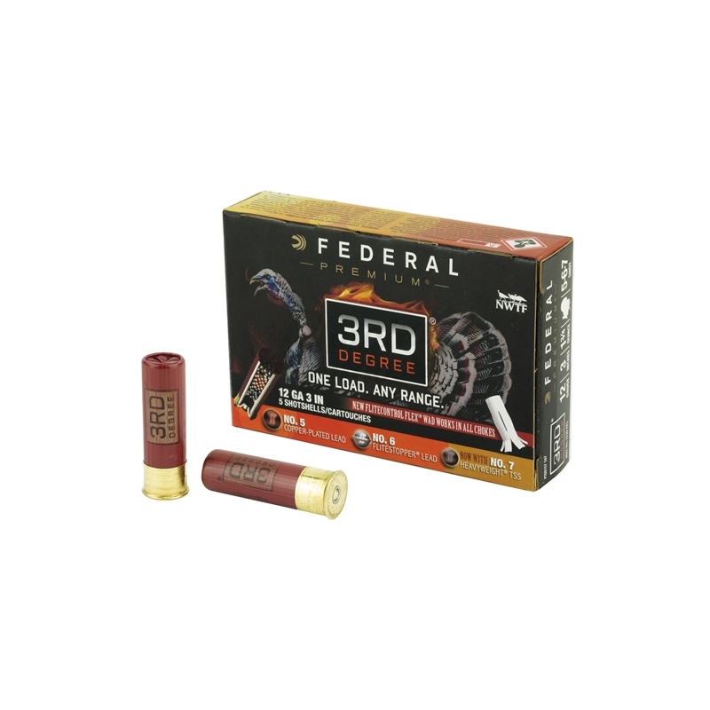 Federal Premium 3rd Degree Turkey 12 Gauge 3" 1-3/4 oz # 5,6,7 Shot