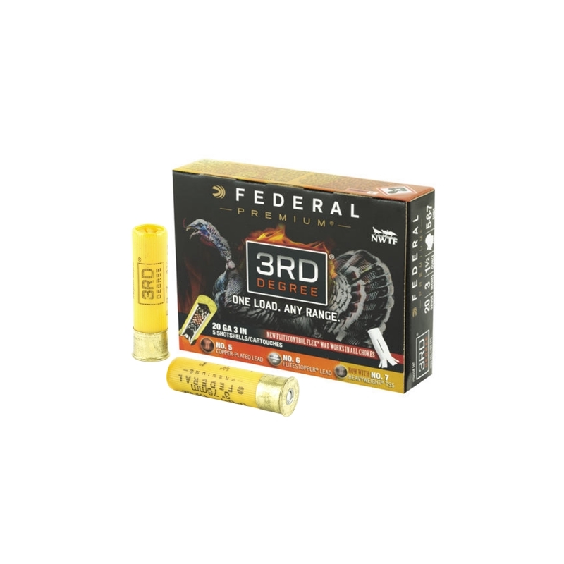 Federal Premium 3rd Degree Turkey 20 Gauge Ammo 3