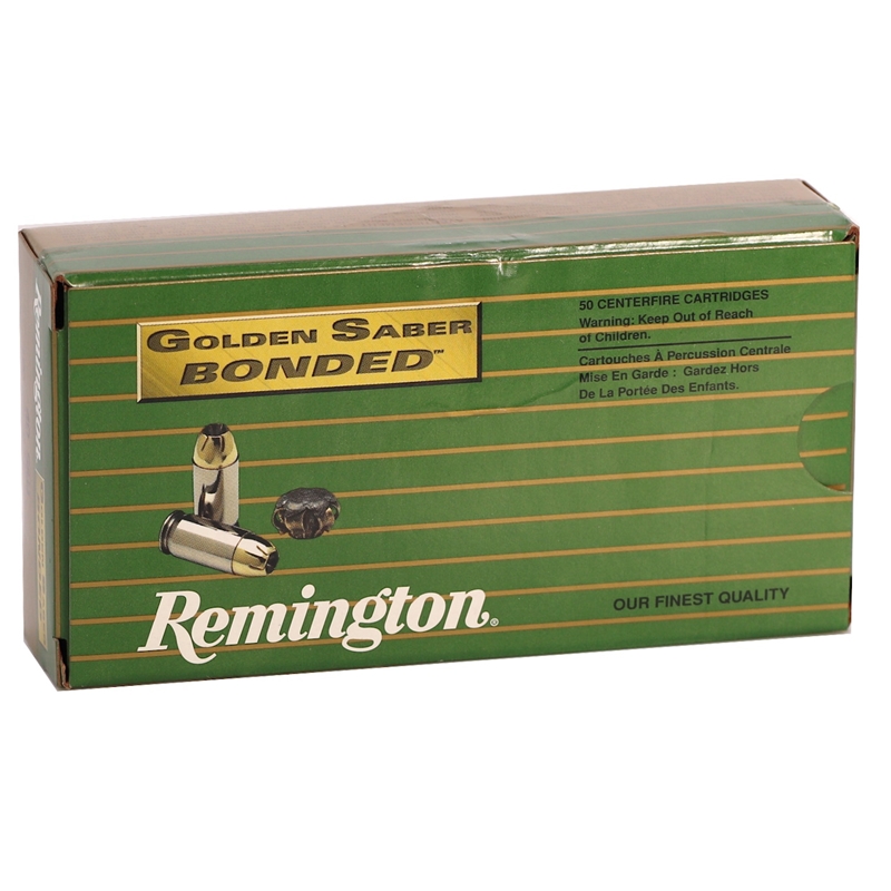 Remington Golden Saber Bonded 40 S&W Ammo 180 Grain Jacketed Hollow Point - GS40SWB