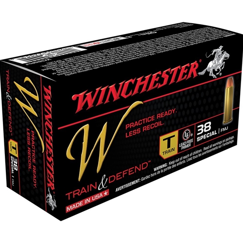 Winchester W Train Defend 38 Special Ammo 130 Grain Fmj