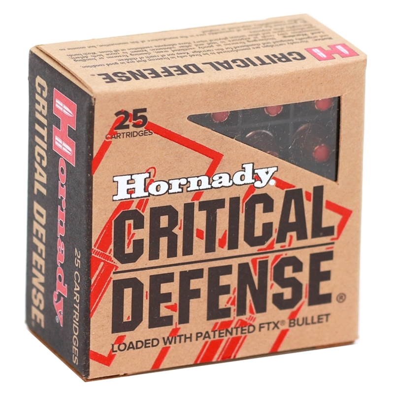 Hornady Critical Defense 32 ACP Auto Ammo 60 Grain Flex Tip eXpanding
