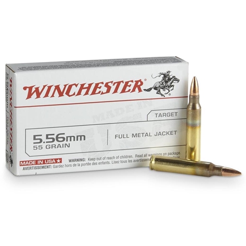 Winchester USA 5.56mm NATO 55 Grain Full Metal Jacket