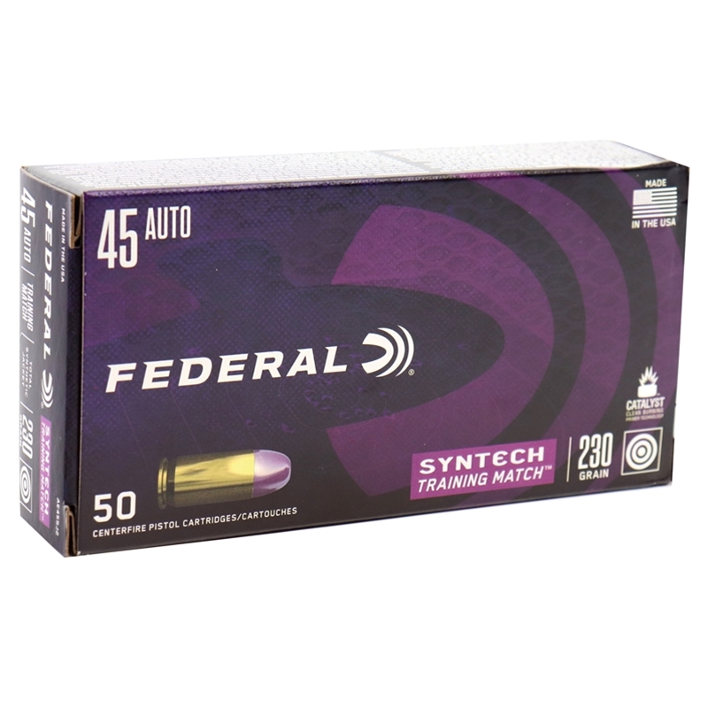 Federal Syntech 45 ACP Ammo 230 Grain Training Match TSJ - Ammo Deals