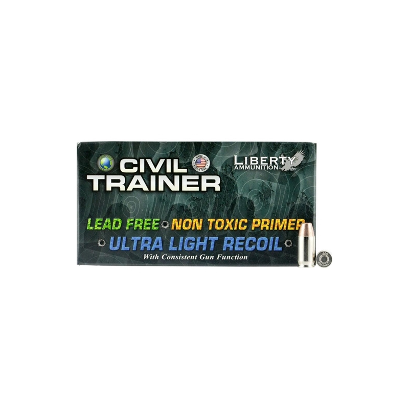 Liberty Civil Trainer 380 ACP Auto Ammo 65 Grain Lead Free Frangible