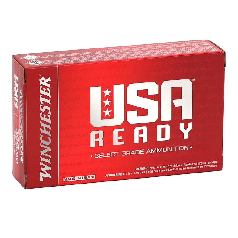 Winchester USA Ready 308 Winchester Ammo 168 Grain Open Tip - RED308