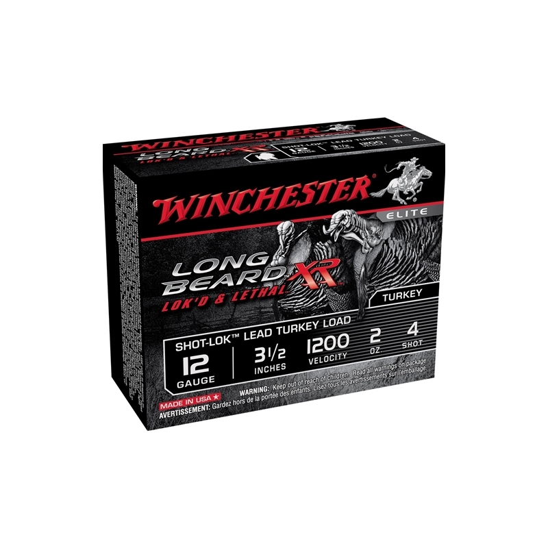 Winchester Long Beard XR 12 Gauge 3 1/2" 2 oz. #4 Copper Plated Lead Shot