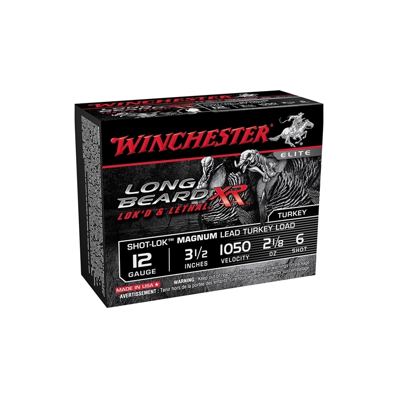 Winchester Long Beard XR 12 Gauge 3 1/2" 2 1/8oz. #6 Copper Plated Lead Shot