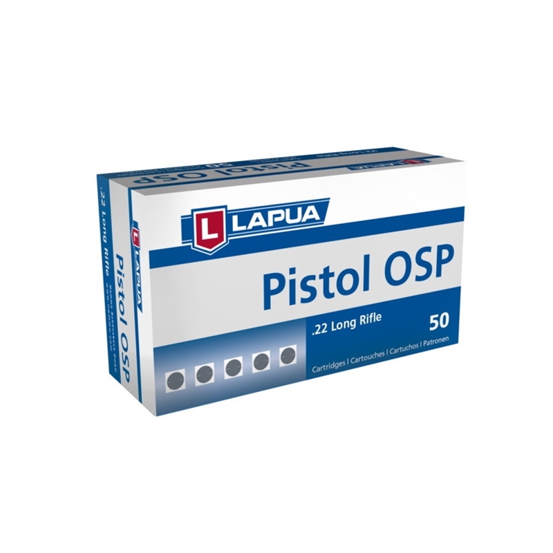 Lapua Pistol OSP 22 Long Rifle Ammo 40 Grain Lead Round Nose