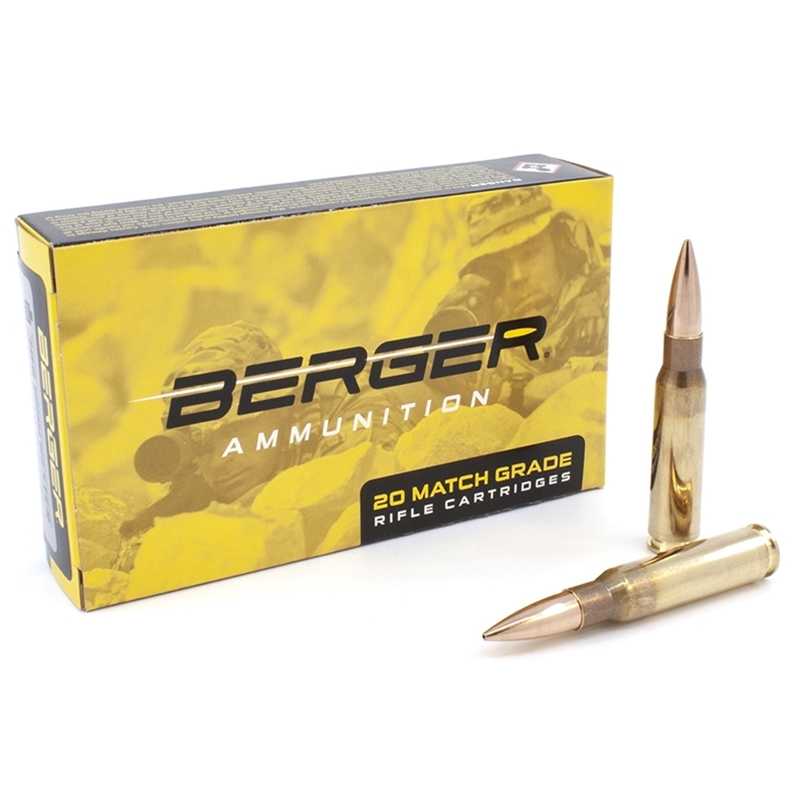 Berger Match Grade 308 Winchester Ammo 175 Grain Open Tip Match Tactical