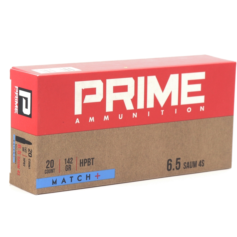 Prime Ammunition 6.5 SAUM 4S Ammo 142 Grain OTM Match+