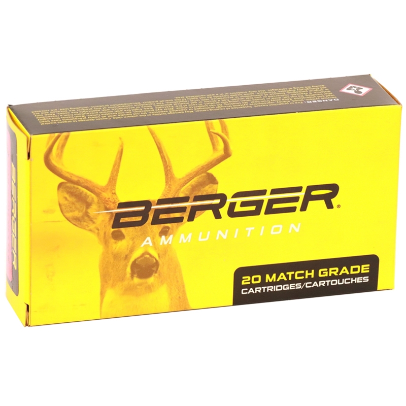 Berger Match Grade 308 Winchester Ammo 185 Grain Classic Hunter