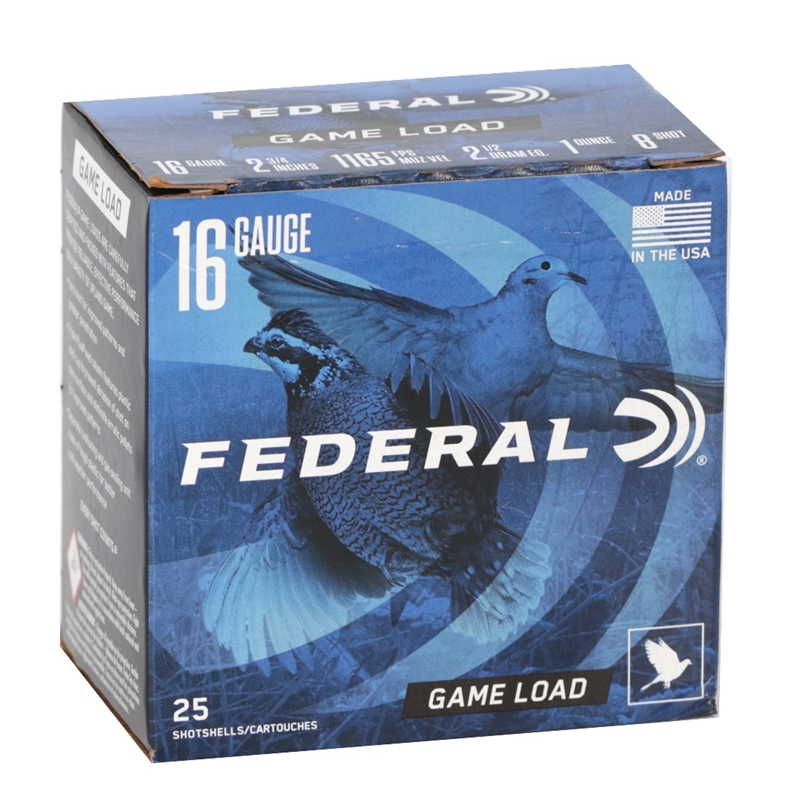 Federal Game Load Upland 16 Gauge Ammo 2-3/4