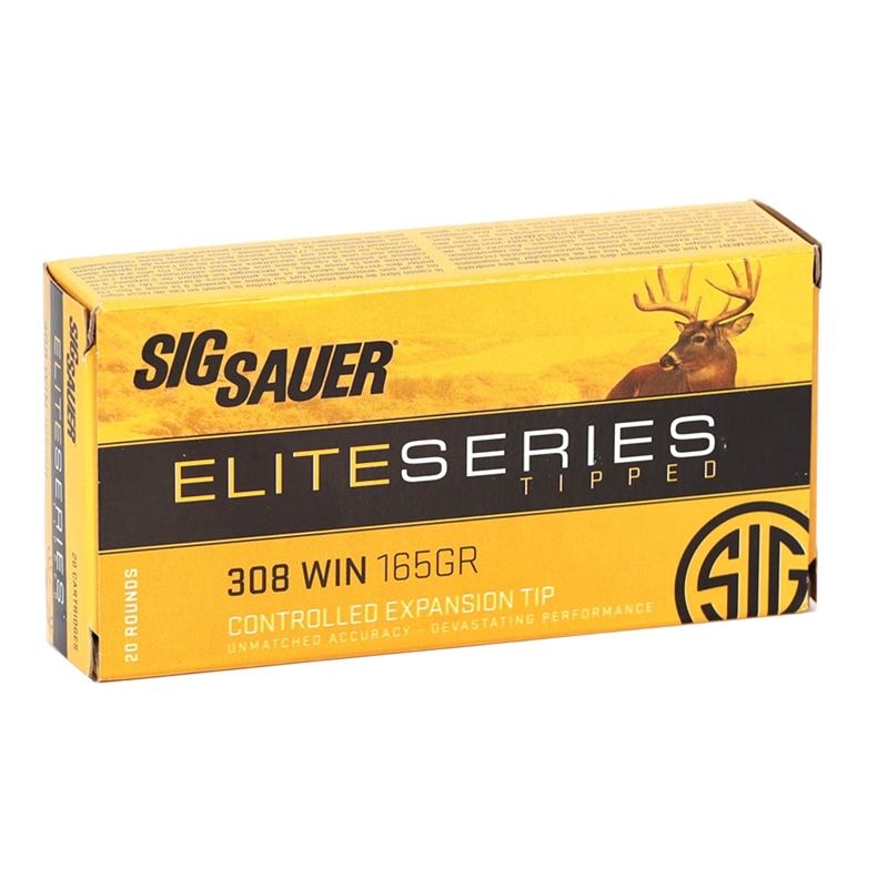 Sig Sauer Elite Hunter 308 Winchester Ammo 165 Grain Tipped Gameking