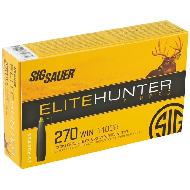 Sig Sauer Elite Hunter 270 Winchester Ammo 140 Grain Tipped Gameking