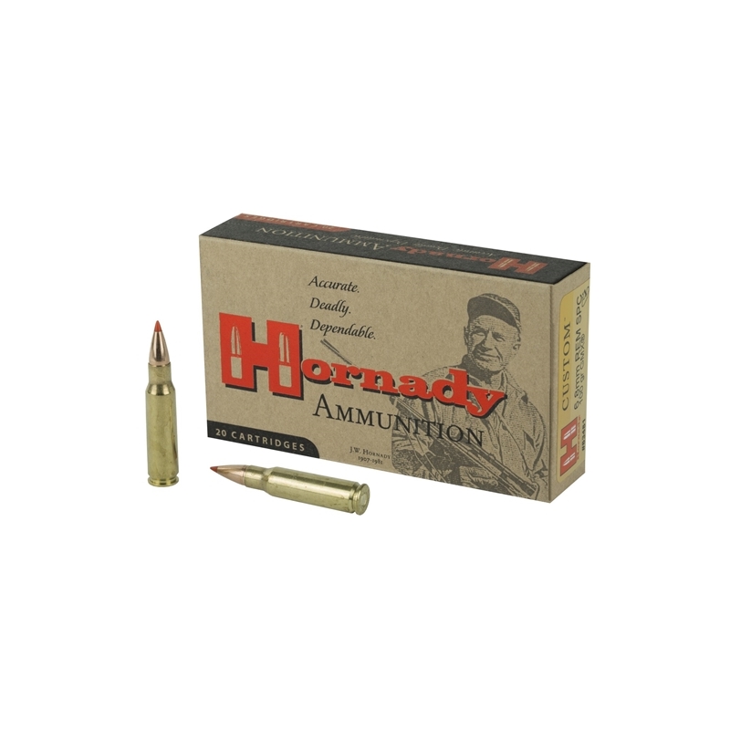 Hornady Custom 6.8mm Remington Ammo SPC 100 Grain GMX Lead-Free
