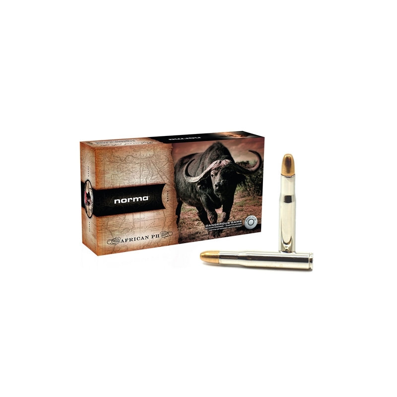 Norma African PH 404 Rimless Nitro Express Ammo 450 Grain Woodleigh Full Metal Jacket