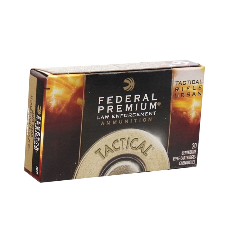 Federal Tactical TRU 223 Ammo 55 Grain Nosler Ballistic Tip - T223T
