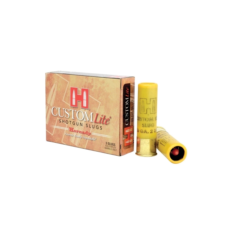 Hornady Custom Lite 20 Gauge Ammo 2-3/4" 250 Grain FTX Custom Lite