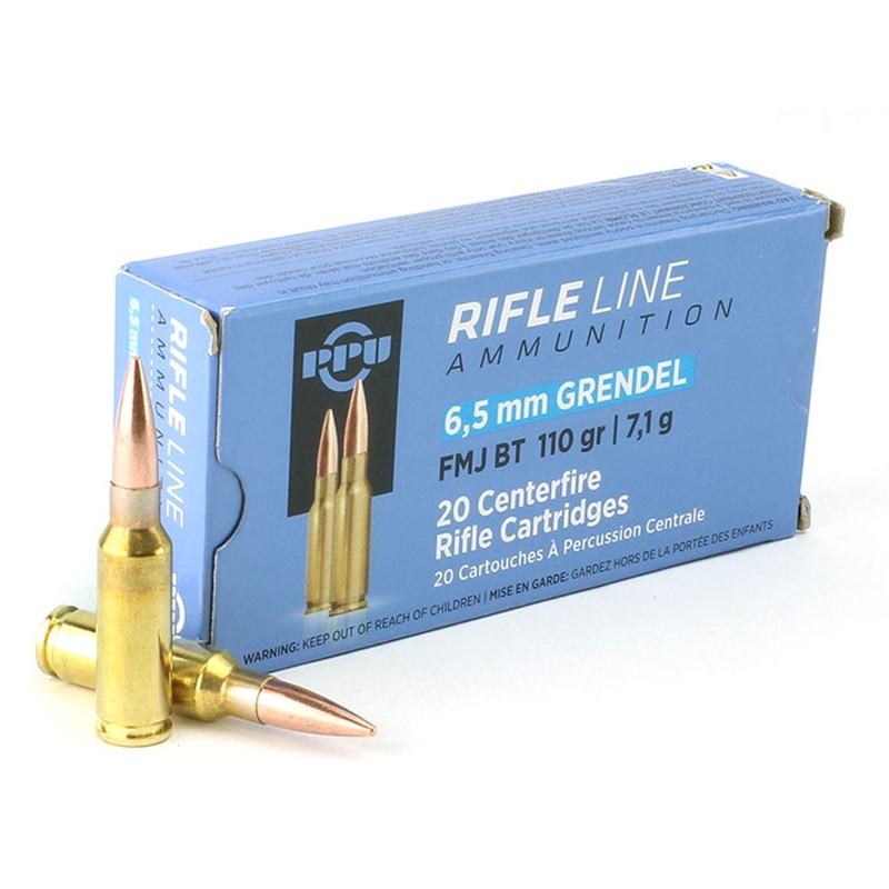 Prvi Partizan 6.5 Grendel Ammo 110 Grain Full Metal Jacket Boat Tail - PP6GF