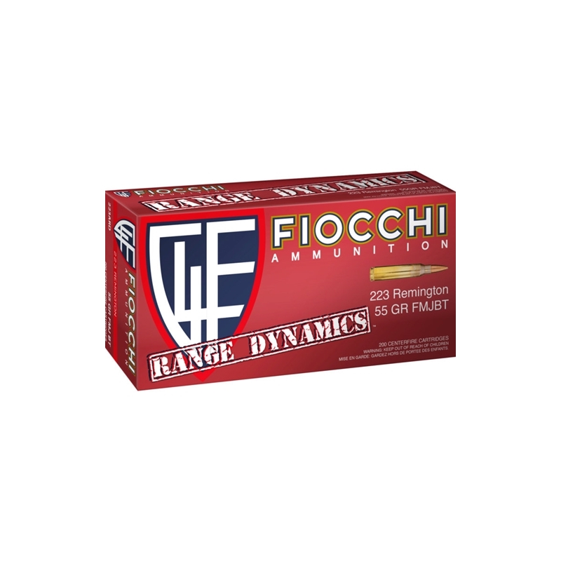 Fiocchi .223 Remington Ammunition 55Gr FMJ Bulk 223 Ammo 1,000 Round Case -  M+M Industries