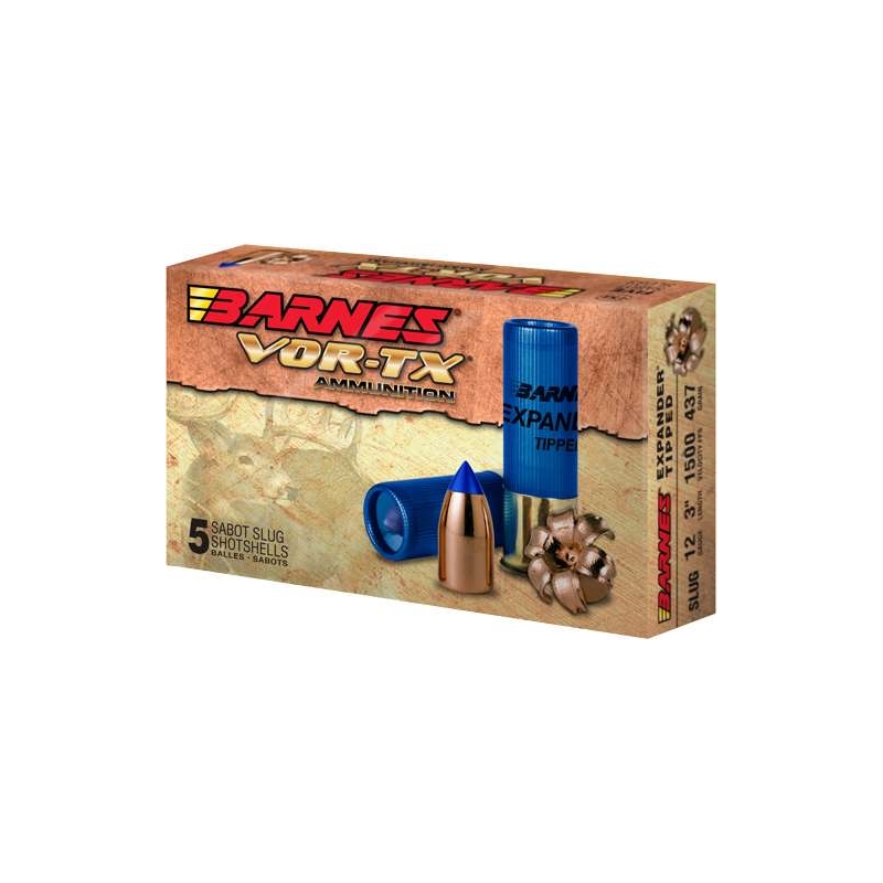 Barnes Vor-Tx 12 Gauge 3" Ammo Expender Tipped Slug