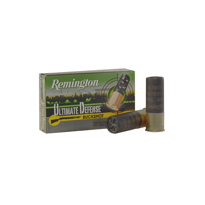 Remington Ultimate Defense 12 Gauge Ammo 2-3/4" 00 Buckshot 9 Pellets