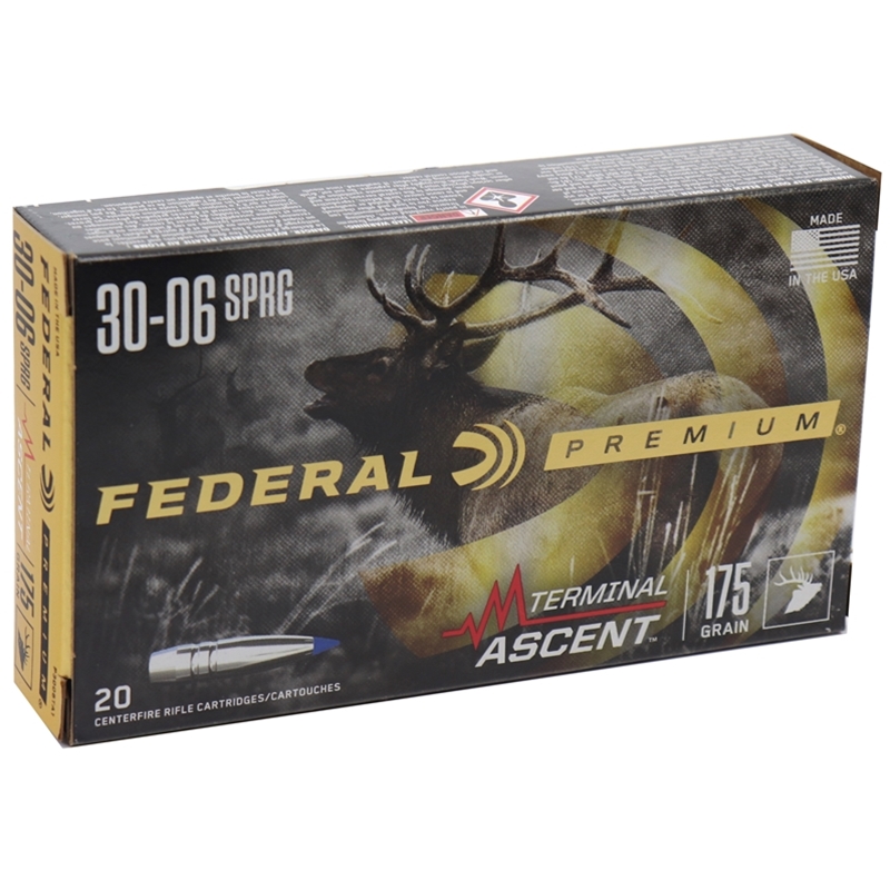 Federal Premium 30-06 Springfield Ammo 175 Grain Terminal Ascent