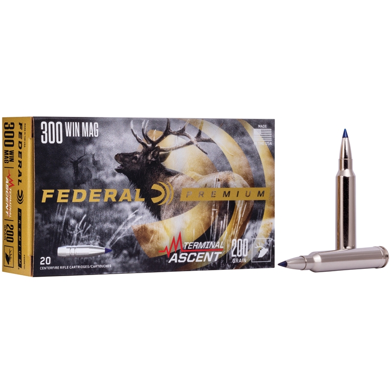 Federal Premium 300 Winchester Magnum Ammo 200 Grain Terminal Ascent