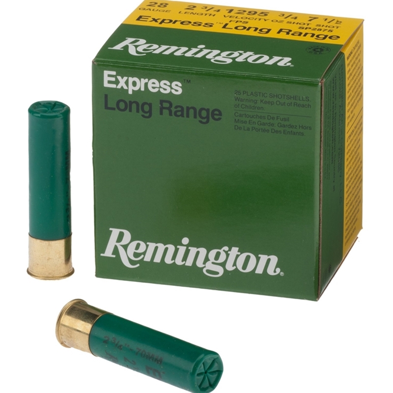 Remington Express 28 Gauge Ammo 2-3/4" 3/4 oz #7.5 Shot