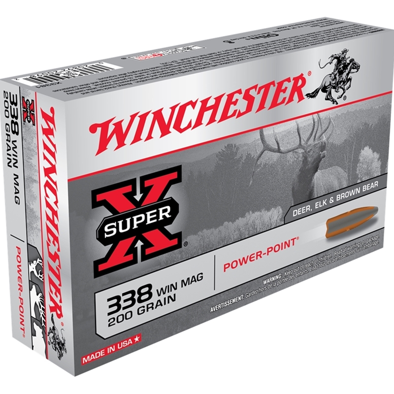Winchester Super X 338 Winchester Magnum Ammo 200 Grain JSP
