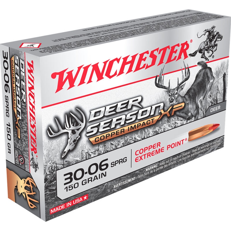 Winchester Deer Season XP 30-06 Springfield Ammo 150 Grain Extreme Point Lead Free