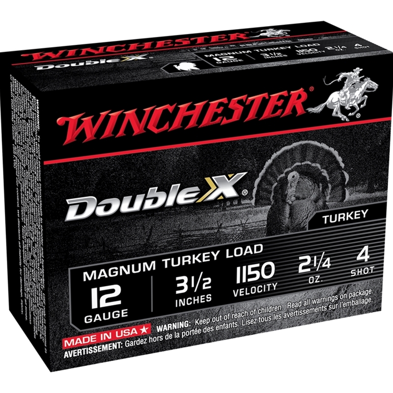 Winchester Double X Turkey 12 Gauge 3 1/2" 2-1/4oz #4 Shot