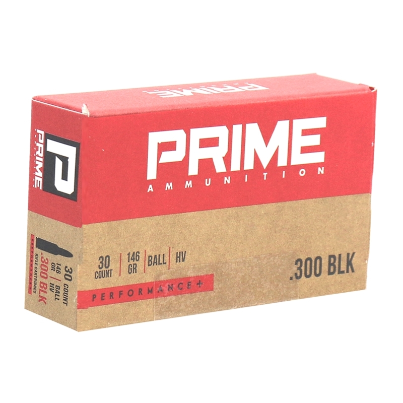 Prime Ammunition 300 Blackout Ammo 146 Grain Full Metal Jacket High Velocity Performance +