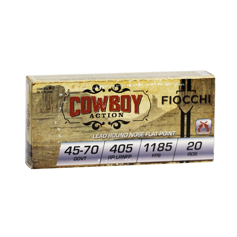 洋楽 Fox Hole 47 Presenting Fair-N-Hyte Fiocchi Cowboy Action 45-70 Government Ammo 405 Grain Lead Round