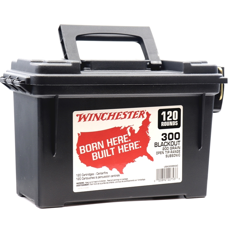 Winchester USA Target 300 AAC Blackout Ammo 200 Grain Open Tip Range Bullet