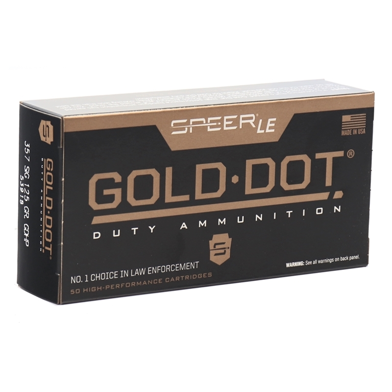 Speer Gold Dot Le Duty 357 Sig Ammo 125 Grain Jhp Ammo Deals 3820