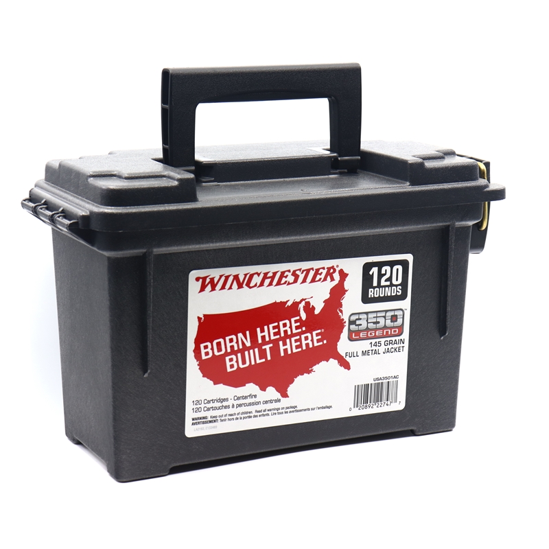 Winchester 350 Legend Ammo 145 Grain Full Metal Jacket 120 Rounds in a Case