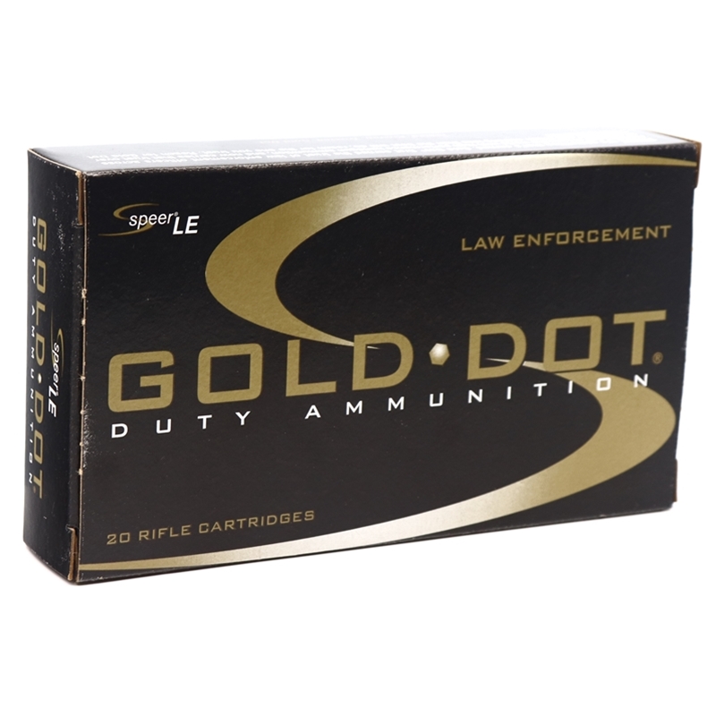 Speer Gold Dot LE Duty 308 Winchester Ammo 150 Grain Soft Point