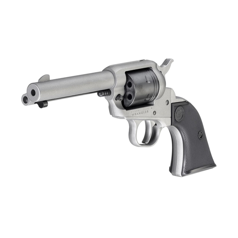 Ruger Wrangler 22 Long Rifle Single Action 4.62" Barrel 6 Rounds Silver Revolver