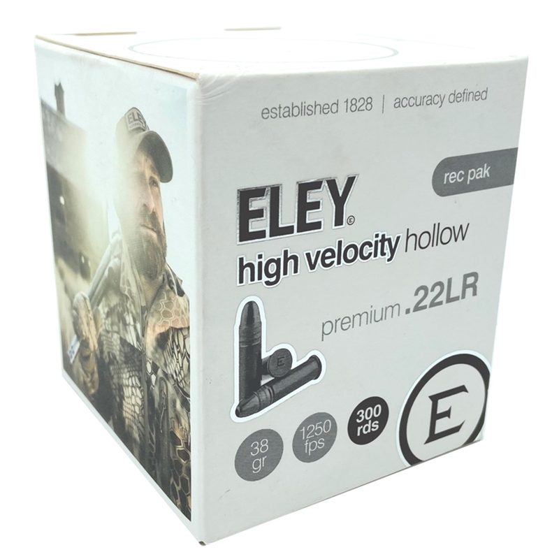 Eley High Velocity 22 Long Rifle Ammo 38 Grain LHP